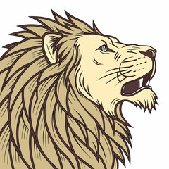 lion head vector illustration