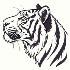 tiger head vector