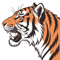 tiger head vector