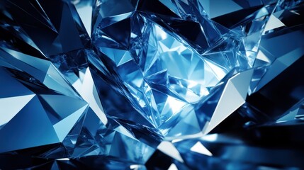 Abstract futuristic - technology with polygonal shapes on dark blue background. Design digital technology concept. 3d illustration.