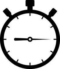 Stopwatch icon black and white - Shortest time.