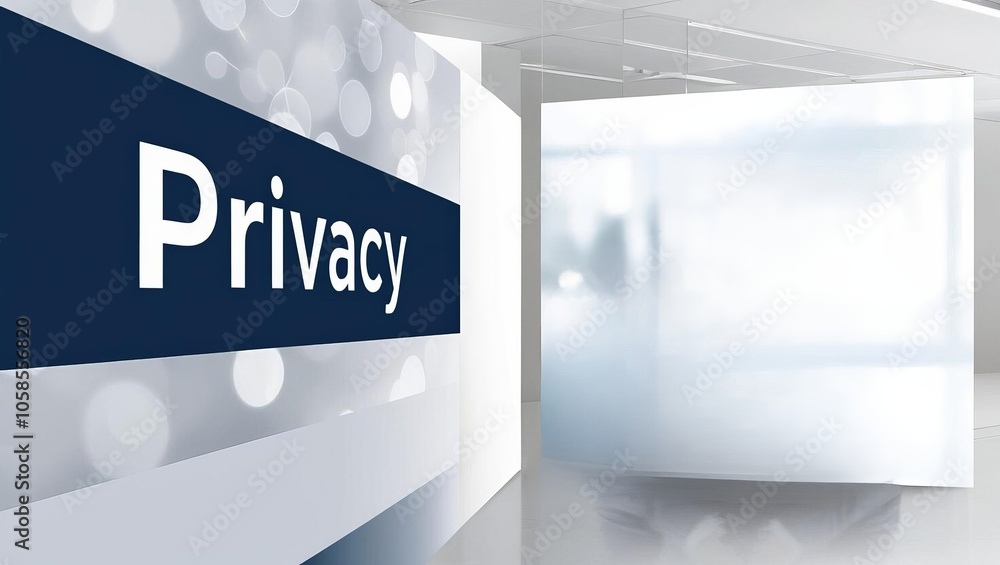Poster exploring the importance of privacy in today’s digital age safeguarding personal information and dat