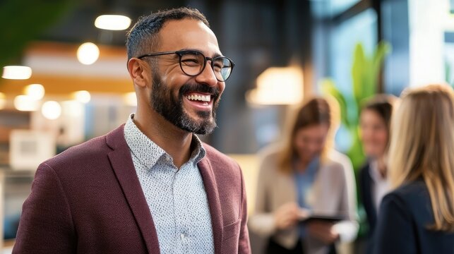 Engaging networking event with diverse attendees connecting and sharing ideas