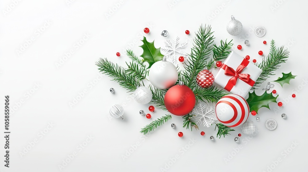 Fototapete minimalist new year background featuring modern typography and subtle design elements on white