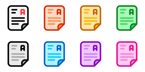 Editable examination, test vector icon. School, education, course. Part of a big icon set family. Perfect for web and app interfaces, presentations, infographics, etc