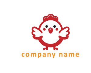 This rooster logo blends traditional elements with a sleek, minimalist design.