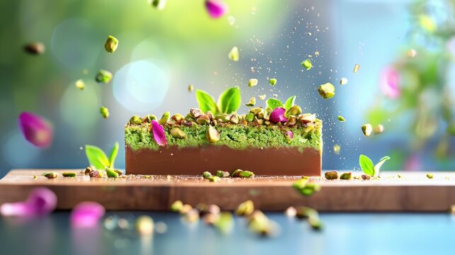 Indulge in the luxurious delight of dubai's green kada chocolate bar