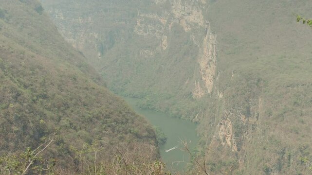 Sumidero canyon in Chiapas, Mexico