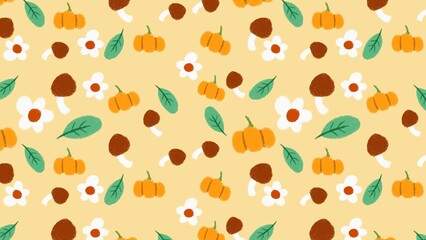 seamless pattern in autumn for design elements 
