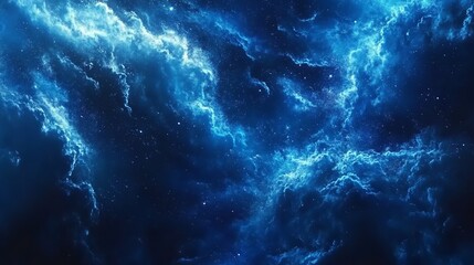 Blue Watercolor Space Background

