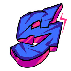 Graffiti Font  Urban. Font Hip-hop Typography. Graffiti Letters Font Street