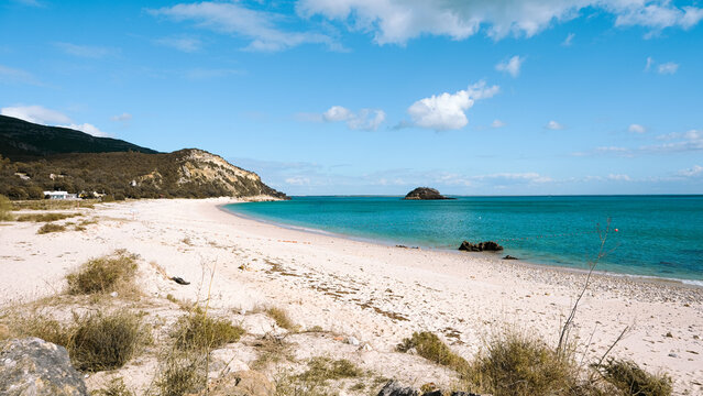 Portinho da Arrabida beach in setubal portugal.