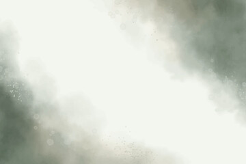 Light Green Watercolor Background. Neutral light green watercolor textured backdrop with space for text. Texture for presentations, posters, ads banner, social media, cover design.