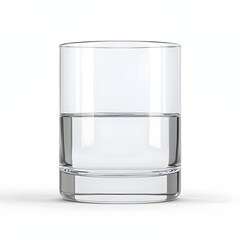 A Macro Shot of a Flawless Glass of Pure Transparent Water