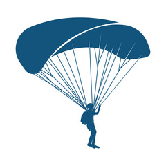 Skydiving logo design vector template, Parachuting design