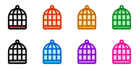 Fototapeta premium Editable bird cage vector icon. Veterinary, animal, pet care, pet shop. Part of a big icon set family. Perfect for business, web and app interfaces, presentations, infographics, etc