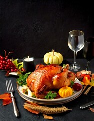 thanksgiving  dinner time, top camera angle