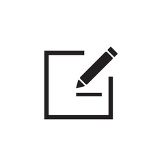 pencil icon logo vector symbol