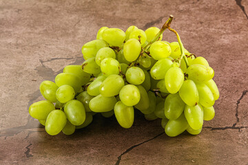 Green juicy sweet ripe Grape bunch