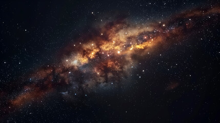 The Milky Way galaxy and a star-filled night sky.