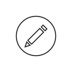 pencil icon logo vector symbol