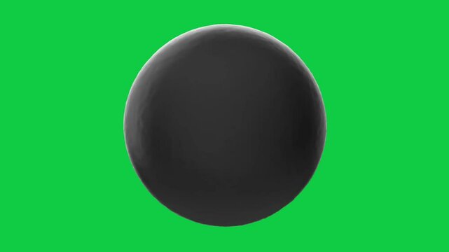 Animation Rotating Shot Put Greenscreen Background