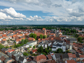 Blick über die Altstadt von Parchim