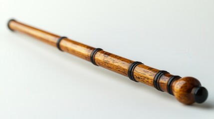 baton of a music conductor displayed against a clean white background, highlighting the elegance and artistry involved in guiding orchestras with precision and passion