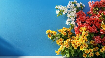 Obraz premium Serene Garden Scene with Blooming Flowers