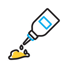 Vector multicolor icon for Glue