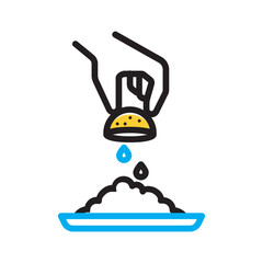 Vector multicolor icon for Flavor