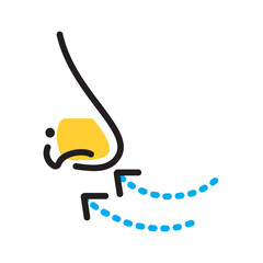 Vector multicolor icon for Intake