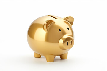 Obraz premium Gold piggy bank