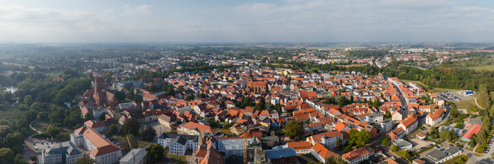 Obraz premium Panorama von Güstrow