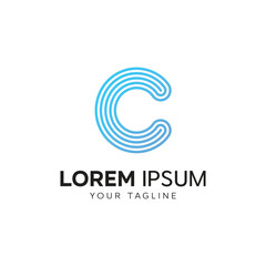 Letter C Logo design template vector illustration