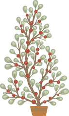 Christmas tree with ball decoration for celebration on Christmas holiday event.