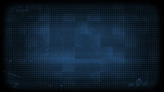 A looping digital style screen background with data glitch and interference effects.
