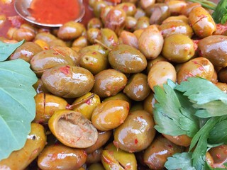 chestnuts on a market