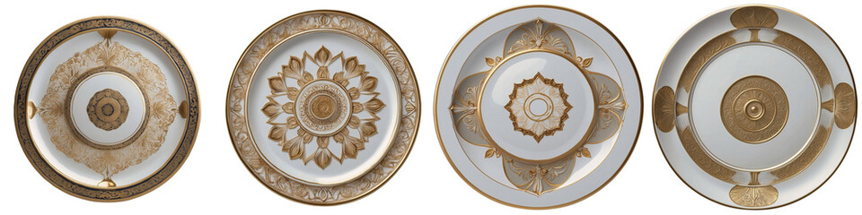 Goldene Ornamente und florale Muster: Eine Reise durch die Kunst der Tafelkultur
