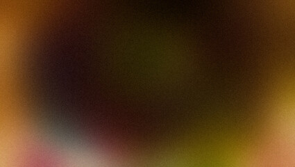 Smooth color flow gradient backdrop. Abstract grainy orange green color gradient, noise texture, summer poster design