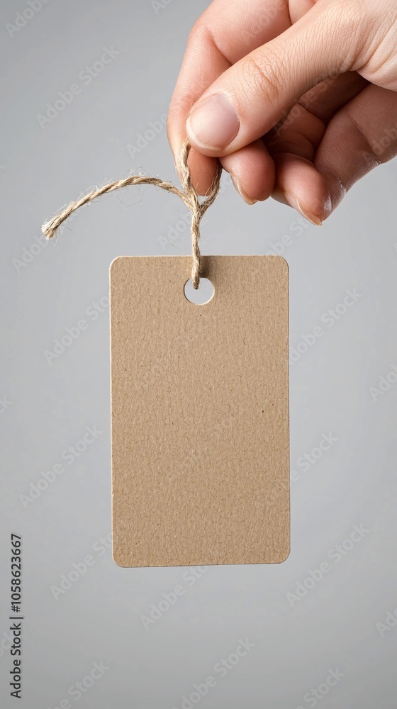 Poster a consumer holds a price label in one hand and a value marker in the other, visualizing the balance 