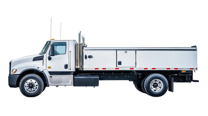 utility Truck side view isolated PNG