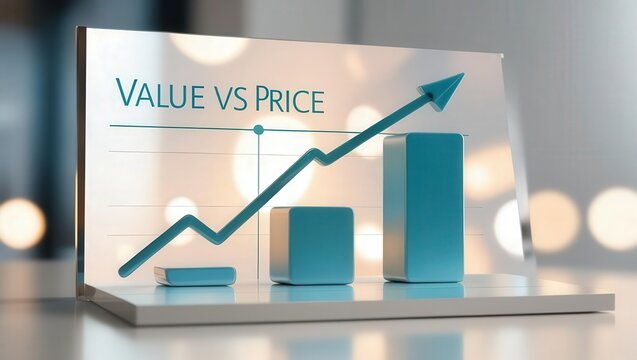 Exploring the dynamic relationship between value and price a visual insight into business metrics and market strategies