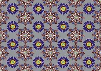 damask flora seamless pattern design for fabric curtain wallpaper mattresses carpet floor bed sheet bolster pillow blanket ceramic tile background wrapping ornament