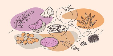 These illustrations visually express the diversity and appeal of alternative proteins making the tasting experience vibrant and enticing.