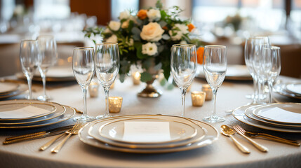 Fototapeta premium A stunning table setting