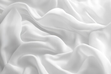 Obraz premium Soft Gray Waves on Minimalist White Background