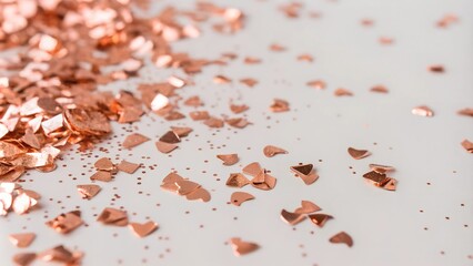 Close-up of confetti scattered on table