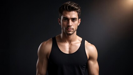 Fototapeta premium Portrait of a man in casual outfit.