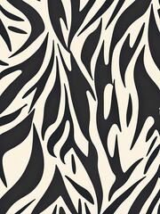 Creative zebra pattern featuring geometric shapes and colorful stripes, ideal for fashionable decor